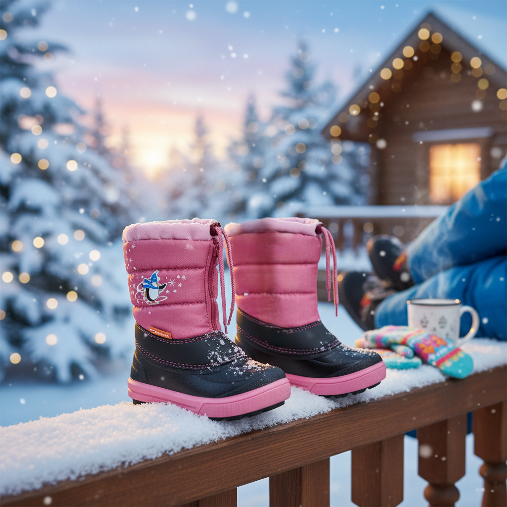 Snehulky s vložkou z ovčej vlny KENNY B ružové