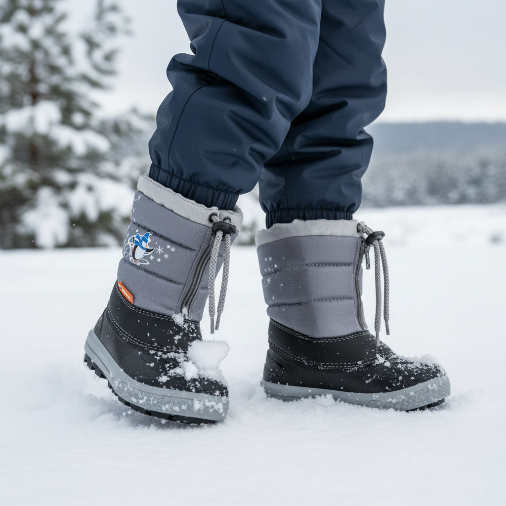 Snehulky s vložkou z ovčej vlny KENNY C sivé