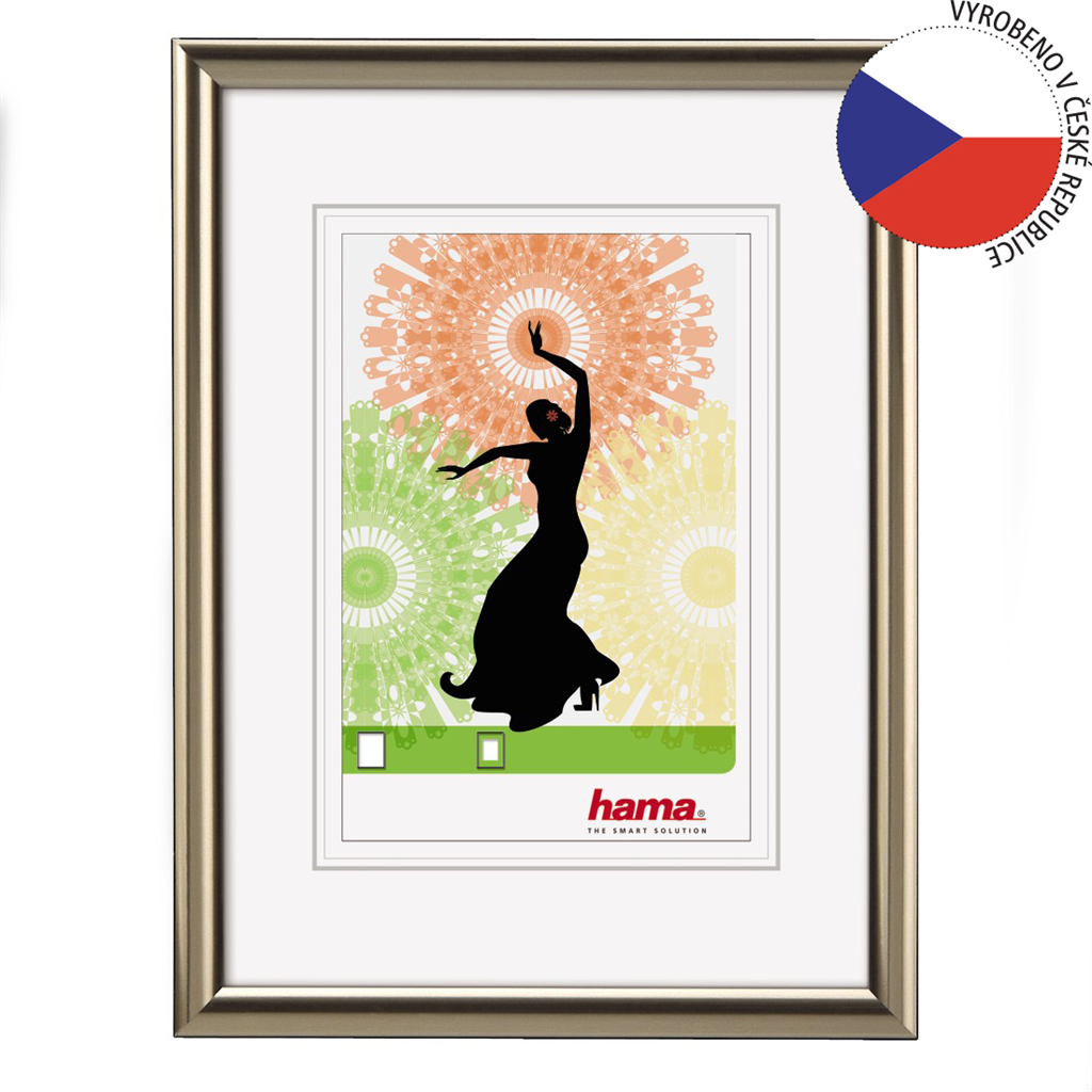 HAMA 34982  rámček plastový MADRID, oceľová, 13x18 cm