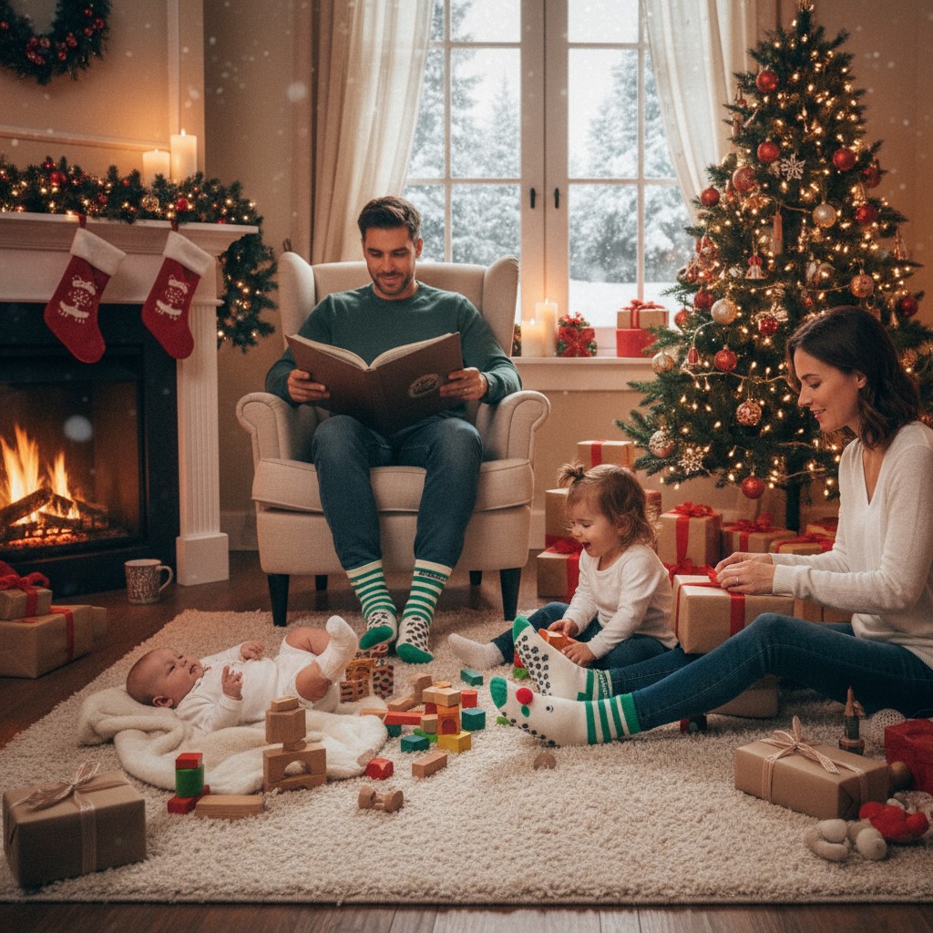 Boboli - 19968160-4487 Teplé termo froté ponožky s ABS