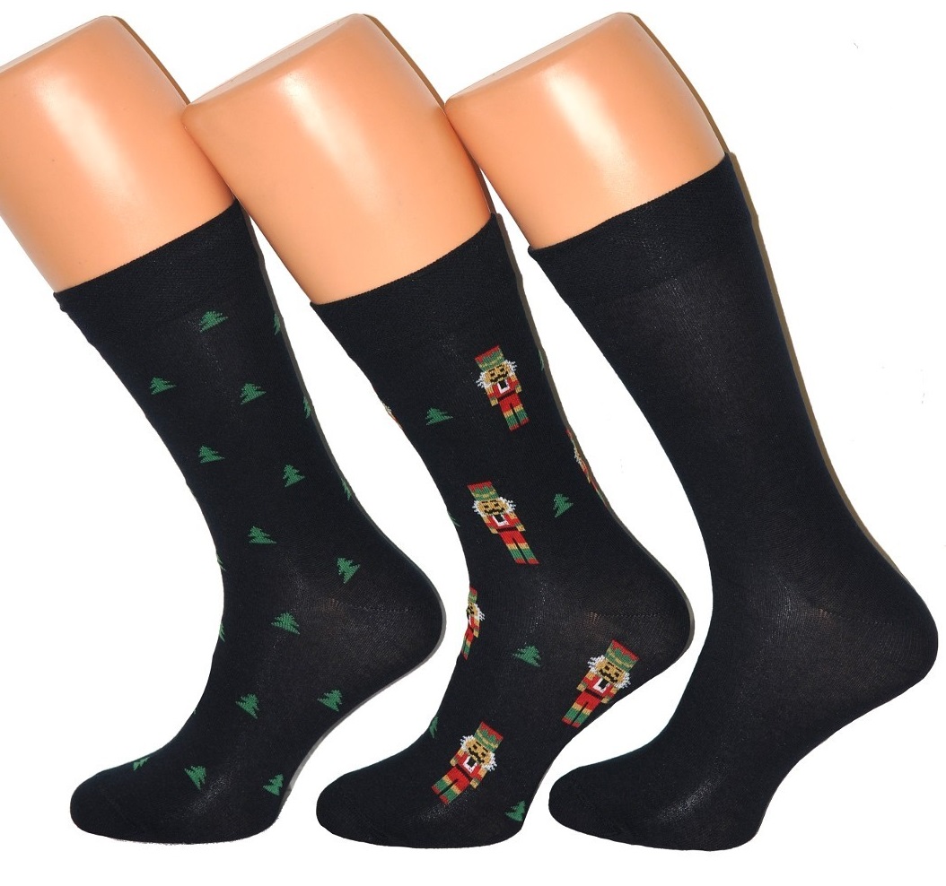 Set - 3 ks vianočné pánske ponožky A48 - CORNETTE