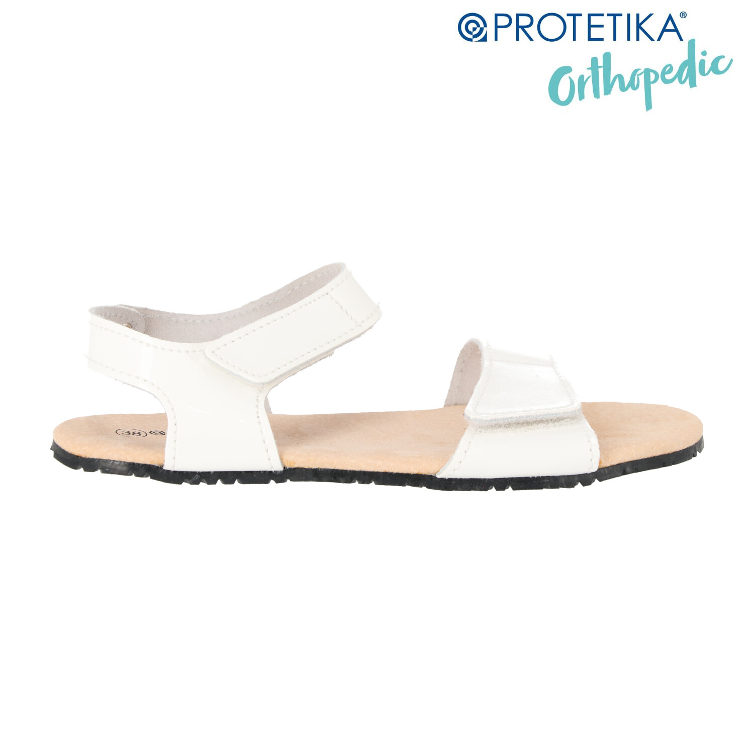 Protetika - t 201 BELITA lesklá biela - dámska barefootová obuv