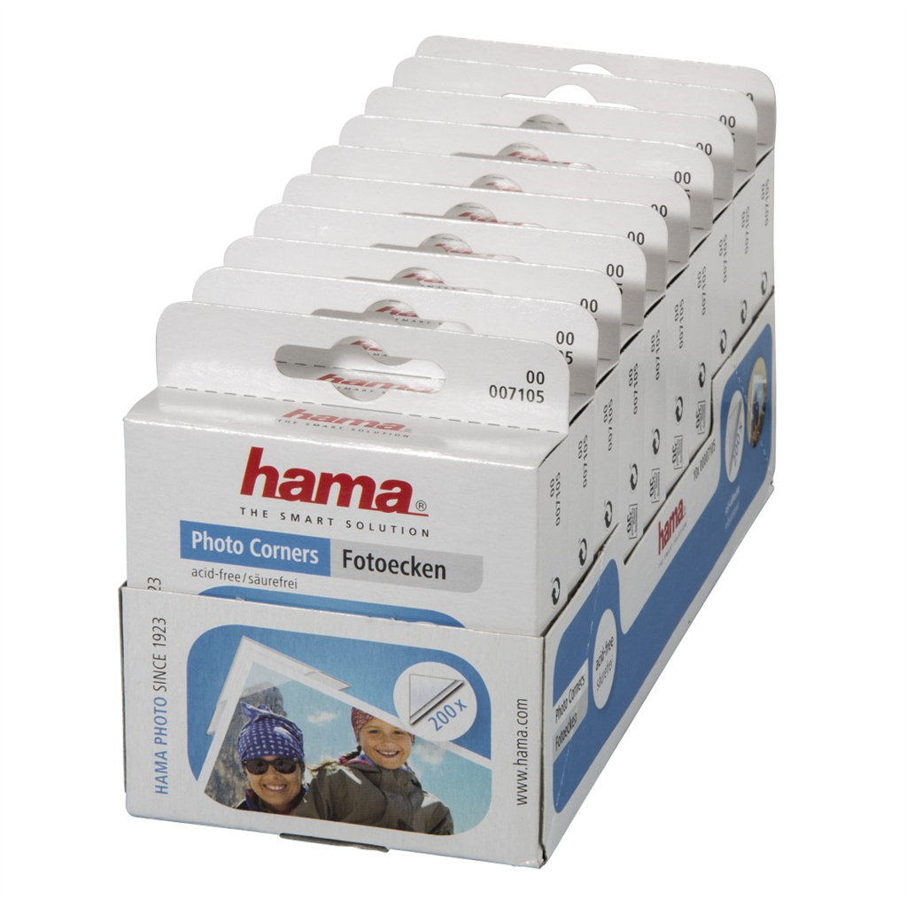 HAMA 7105  fotorožky samolepiace, transparentné, 200 ks