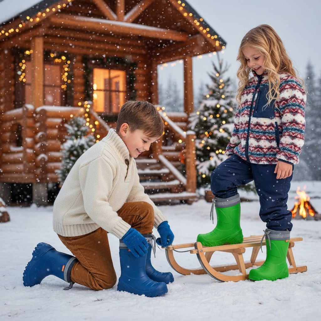 Gumáky MAMMUT J s vložkou z ovčej vlny green