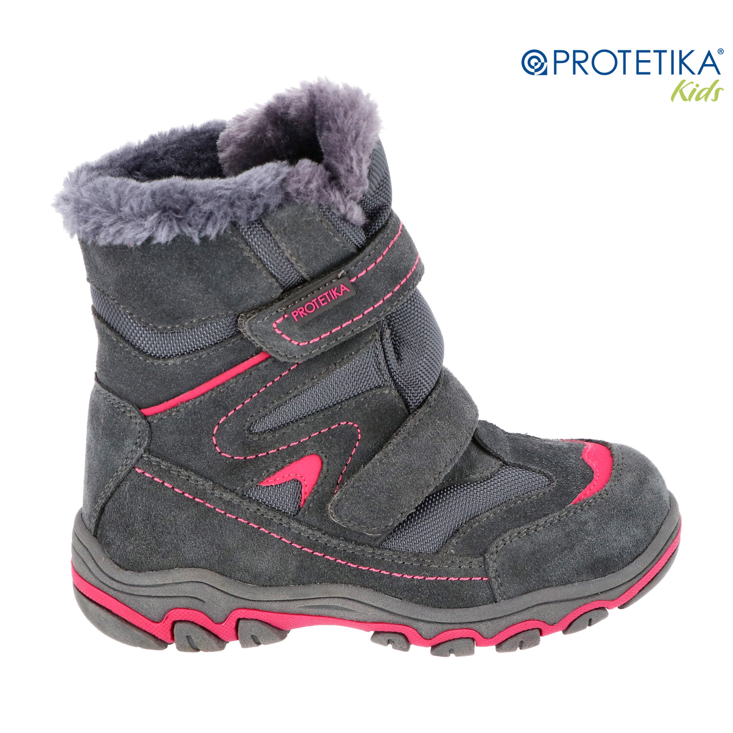 Protetika - zimné topánky s membránou PRO-tex DONATA grey - zateplené kožušinkou