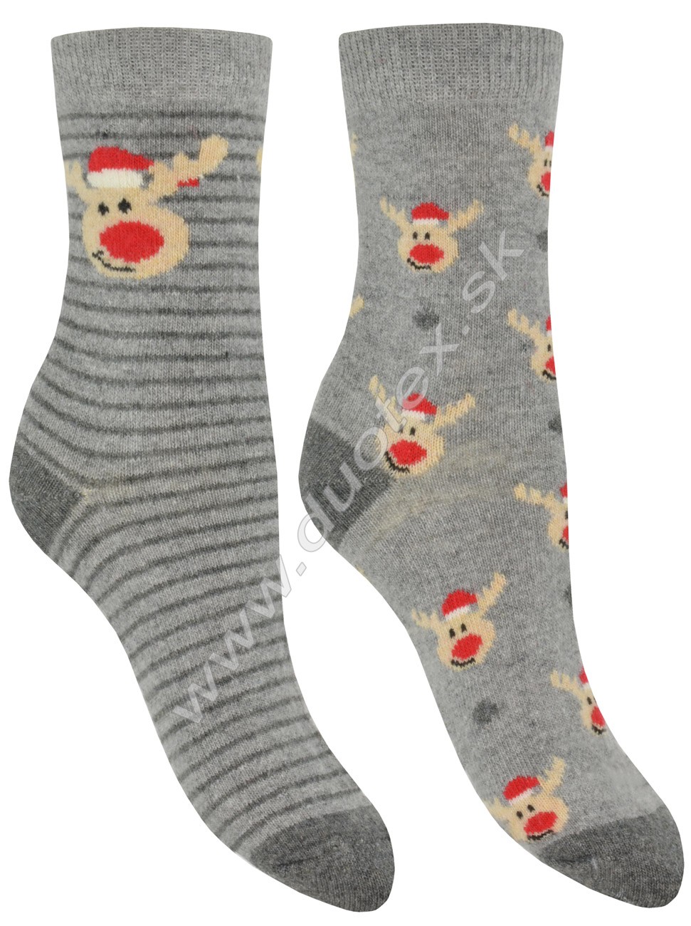 Vianočné ponožky CNB Vianočný sob 37726 sv.sivá