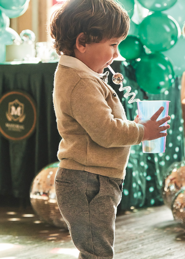 Pohodlné spoločenské nohavice Mayoral - 1502511014