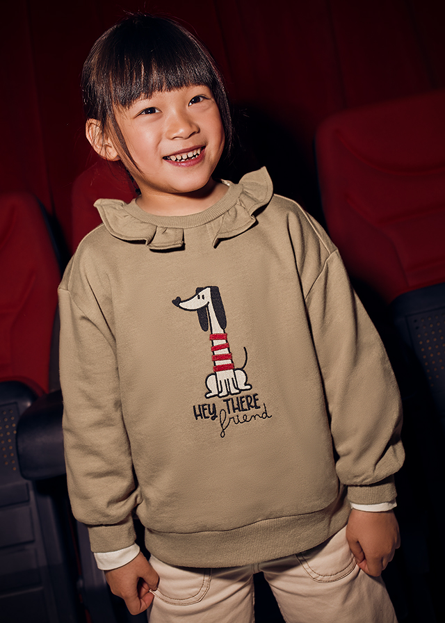 Mikina s volánovým golierom Mayoral - 1504430029