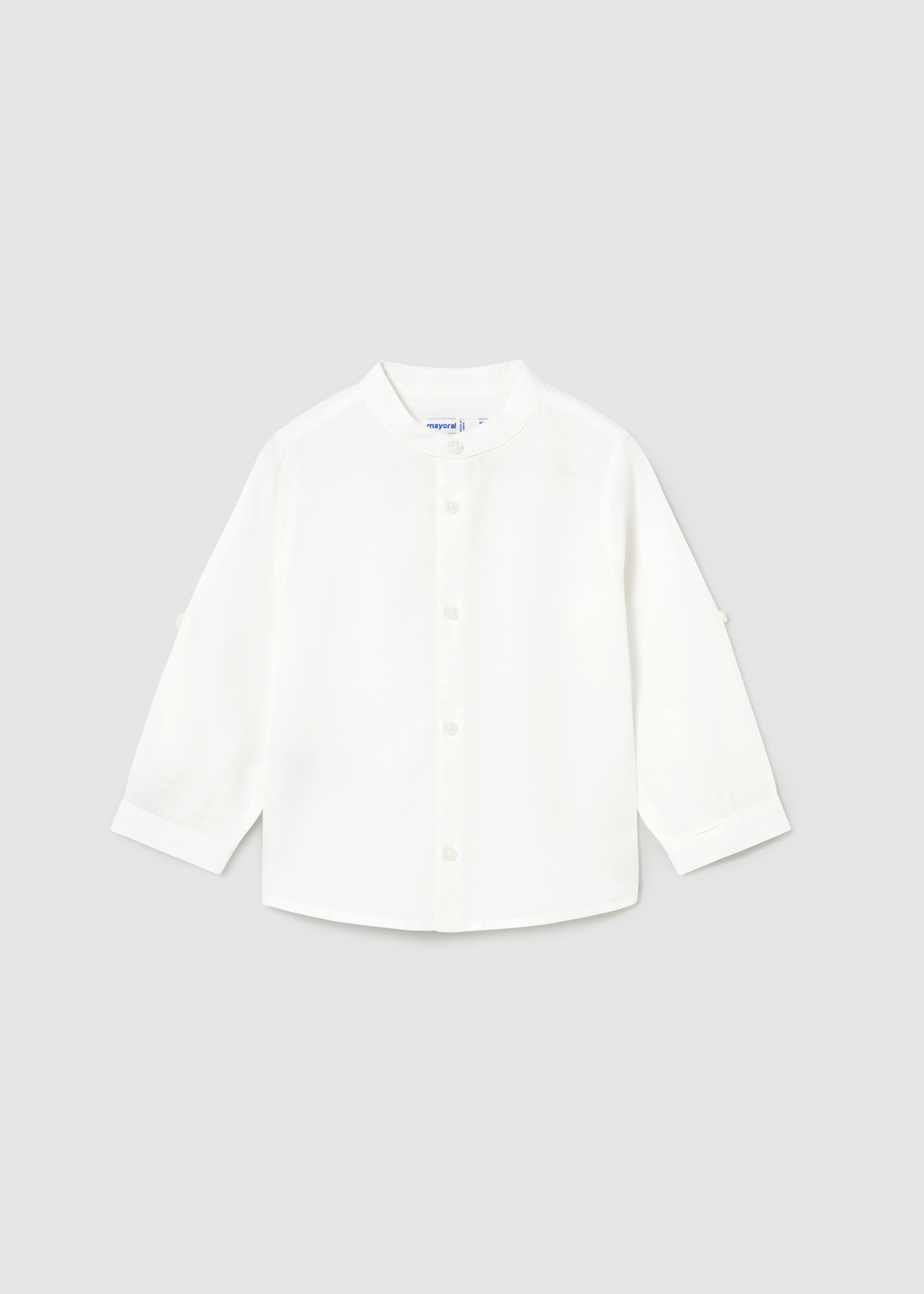 Mayoral - 2501115083 - L s linen mao shirt