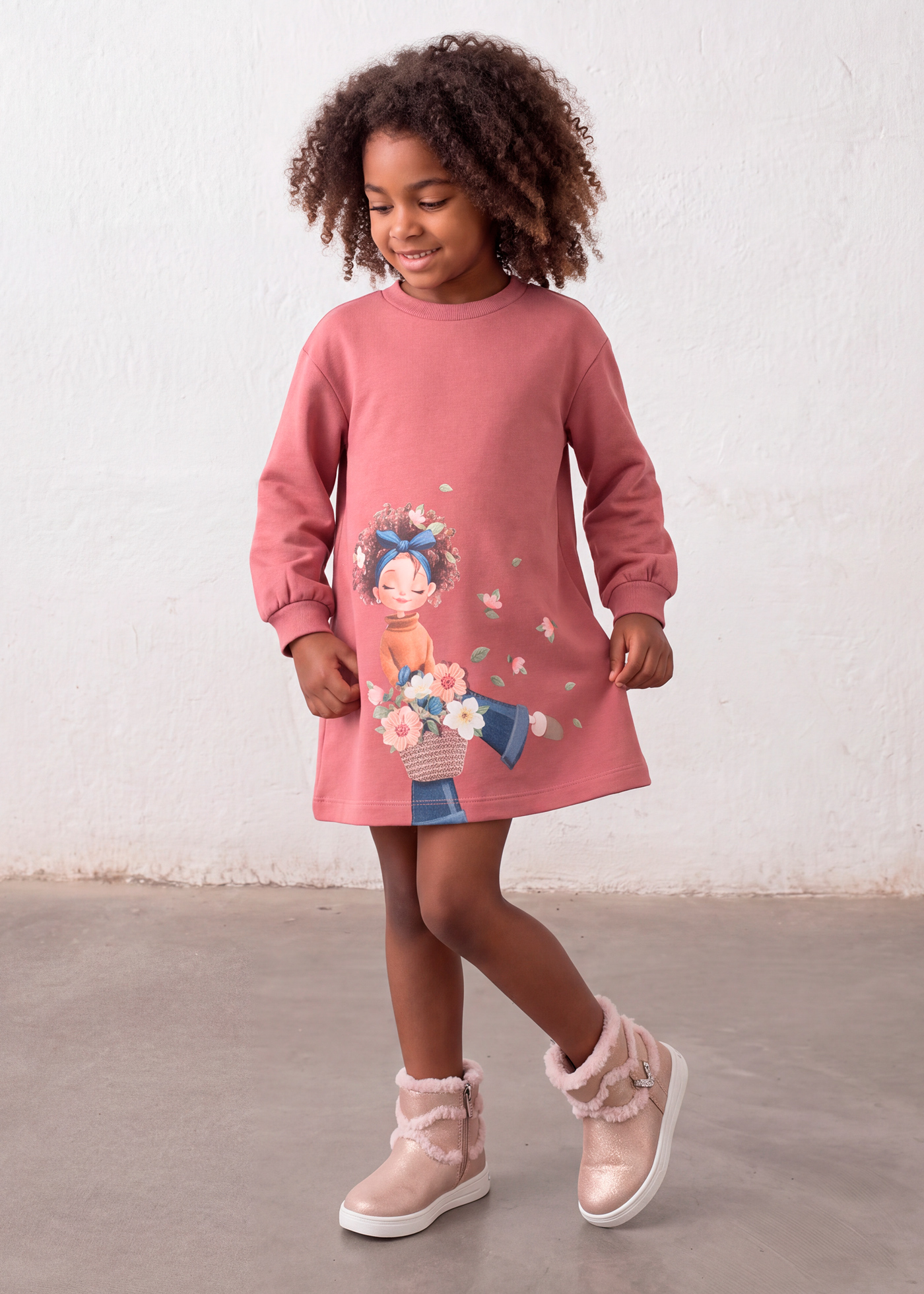 Zateplené šaty s potlačou Mayoral - 1604914017