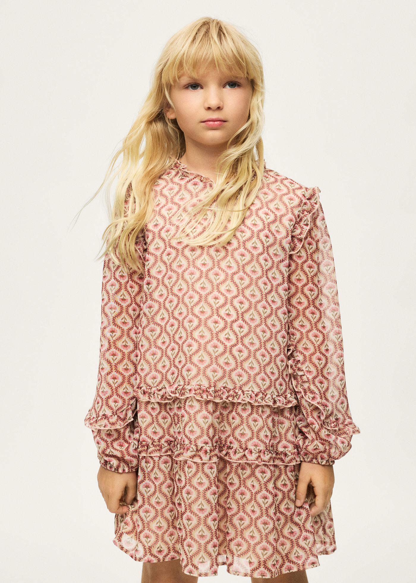 Podšité vzorované šaty Mayoral - 1607936045 - Printed dress