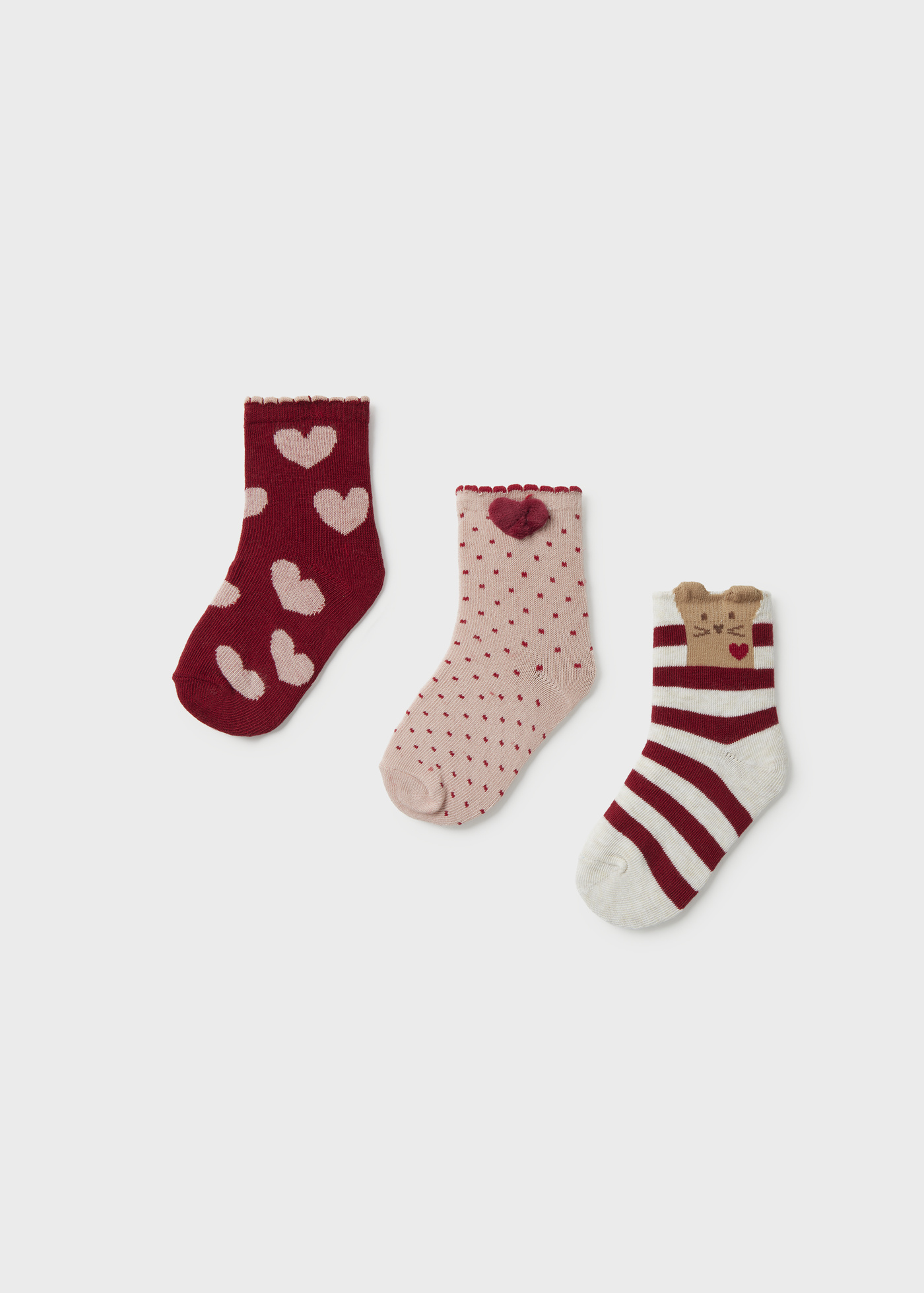 Set - 3 ks vzorovaných ponožiek Mayoral - 1610250010